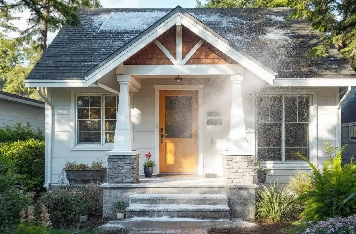 Professional image illustrating Pros and Cons of DIY House Washing